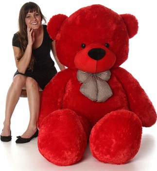 5 feet red teddy bear