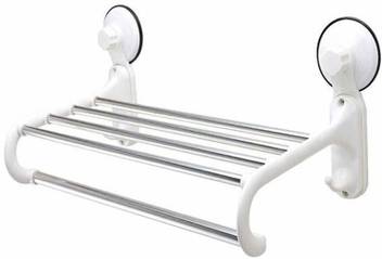 Poworld Towel Rack With Magic Suction Cup Hanger Towel Rack With Magic Suction Cup