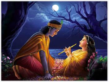 Love Of Radha Krishna Sparkle Coated Self Adesive Poster Without Frame  Paper Print - Religious posters in India - Buy art, film, design, movie,  music, nature and educational paintings/wallpapers at Flipkart.com