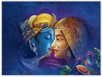 Romance Of Radha Krishna Sparkle Coated Self Adesive Poster Without Frame  Paper Print - Religious posters in India - Buy art, film, design, movie,  music, nature and educational paintings/wallpapers at Flipkart.com
