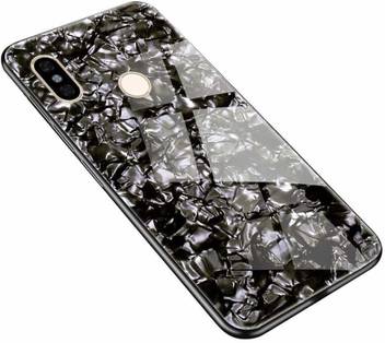 Shopsji Back Cover For Redmi Note 7 Pro Marble Black Hard Glass With Soft Bumper Cover For Redmi Note 7 Pro Shopsji Flipkart Com