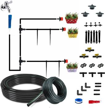 Cinagro Drip Irrigation Garden Watering Kit 100 Plants