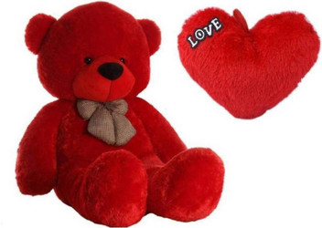 red bear plush