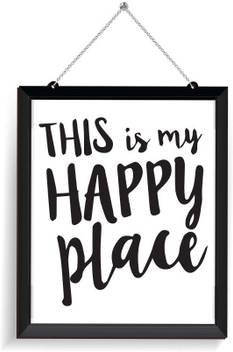 100yellow This Is My Happy Place Wall Door Sign For Home Office