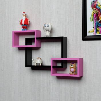 Wood Decor City Wall Shelf For Living Room Home Decor Wooden