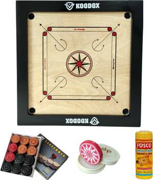 Koodox Carrom Board Set Club Full Size Border Size 3 Inch 35 Inch Carrom Board Buy Koodox Carrom Board Set Club Full Size Border Size 3 Inch