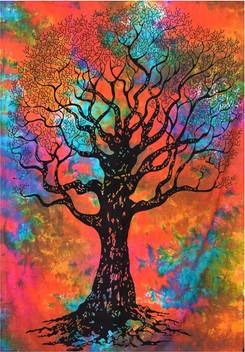 Craft Trade Tapestry Lovers Bohemian Tree Of Life Printed Wall