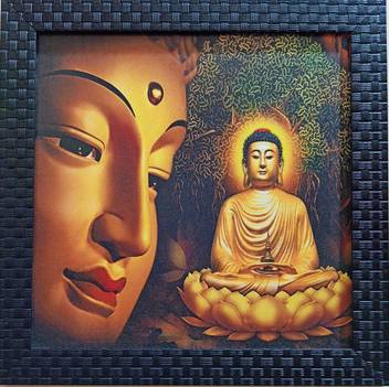 The Craftsman Lord Gautam Buddha Art Print Design Matt Textured Uv Ink 12 Inch X 12 Inch Painting Ink 12 Inch X 12 Inch Painting Price In India Buy The Craftsman