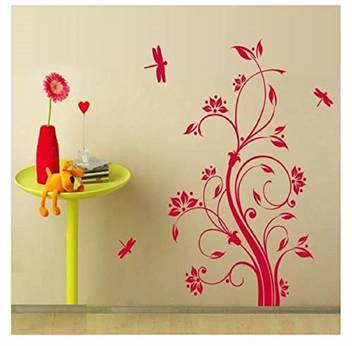 Shine Interiors Wall Stencils Design Si 36034 Butterfly Flower