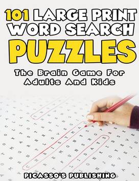 101 Large Print Word Search Puzzles The Brain Game For Adults