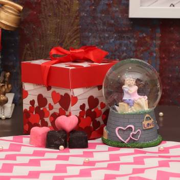 Tied Ribbons Valentines Day Gift For Girls Boys Boyfriend Girlfriend Husband Wife Snow Globe Couple With Best valentine's day gift offers and more. tied ribbons valentines day gift for girls boys boyfriend girlfriend husband wife snow globe couple with music romantic gift pack snow globe