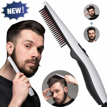 mens beard comb straightener