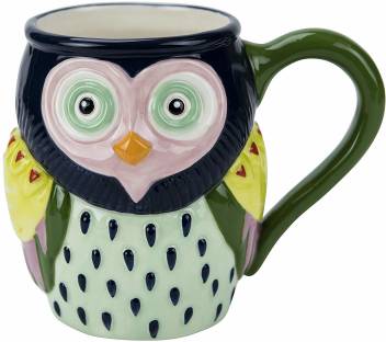 Boston Warehouse Mug Artsy Owl Collection 18 Oz Capacity Hand Painted Earthenware By Cat 115797 Ceramic Coffee Mug Price In India Buy Boston Warehouse Mug Artsy Owl Collection 18 Oz Capacity Hand Painted Earthenware