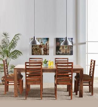 Unique Furniture Solid Wood 6 Seater Dining Set Price In India Buy Unique Furniture Solid Wood 6 Seater Dining Set Online At Flipkart Com