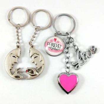 Isk Ring Exchange Couple Silver Color With Silver Pink Heart Photo Frame Gifts Valentines Gift For Girlfriend Boyfriend Husband And Wife Keychain Key Chain Price In India Buy Isk Ring Exchange Couple Silver