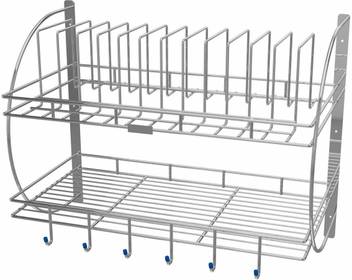 Thrivanta Wall Mount Kitchen Dish Rack Plate Cutlery Stand Steel Kitchen Rack Silver Utensil Kitchen Rack Price In India Buy Thrivanta Wall Mount Kitchen Dish Rack Plate Cutlery Stand Steel Kitchen