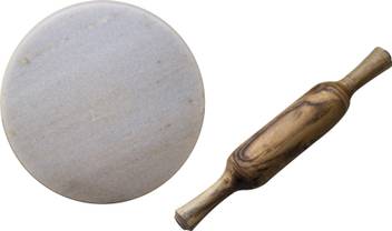Mohprit White Marble Chakla Belan Rolling Pin Board Price In India Buy Mohprit White Marble Chakla Belan Rolling Pin Board Online At Flipkart Com