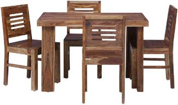 Unique Furniture Solid Wood 4 Seater Dining Set Price In India Buy Unique Furniture Solid Wood 4 Seater Dining Set Online At Flipkart Com