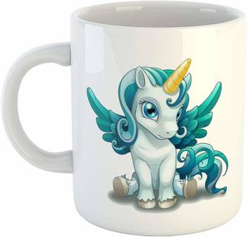 Artscoop Unicorn Cute Baby Girl 11oz Printed Coffee White Gift