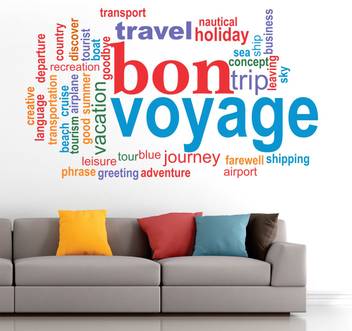 Stickme Bon Voyage Adventure Typography Office