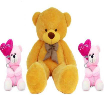 pink and yellow teddy bear