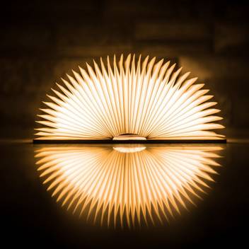 giftana mini wood book book shaped book lamp rechargeable led portable table lamp foldable night lamp home decoration lights valentine gift book