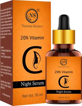 Nuerma Science 20 Vitamin C Night Serum For Skin Brightening Anti Aging Spotless Skin Dark Circles With Vitamin E Price In India Buy Nuerma Science 20 Vitamin C Night Serum For