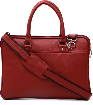 maroon laptop bag