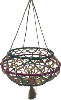 Agrobotics Handmade Macrame Hanging Fruit Vegetable Basket For