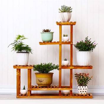 Artesia Plant Stand Rack Indoor Outdoor 6 Tier Wood Plant Display Rack With Multi Shelves Flower Pots Organizer Holder Multifunctional Storage Rack For Patio Garden Yard Wooden Wall Shelf Price In