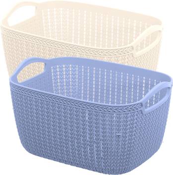 Kuber Industries Unbreakable Plastic 2 Pieces Multipurpose Medium