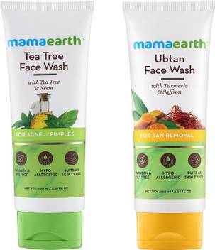 Mamaearth Ubtan 100ml Tea Tree 100ml Face Wash Price In India Buy Mamaearth Ubtan 100ml Tea Tree 100ml Face Wash Online In India Reviews Ratings Features Flipkart Com I hav combination and acne i am use mamaearth vitamin c face wash. mamaearth ubtan 100ml tea tree 100ml face wash