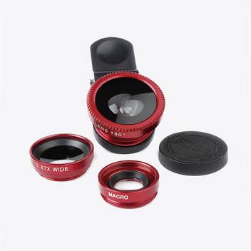 Fg Fastgrip 180 Degree Mini Clip On Cell Phone Camera Lens Kit Fish Eye Lens 0 67 X Wide Angle Macro Lens For Smart Phones Tablet Mobile Phone Lens Price In India