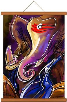 Decopix Lord Ganesha - Ganpati - Hindu God - Colorful Modern Art - Creative  Wall Art Scroll Hanging - DP7004-M Price in India - Buy Decopix Lord Ganesha  - Ganpati - Hindu