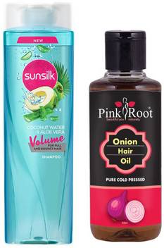 Pink Root Onion Oil 100ml With Sunsilk Volume Shampoo Price In India Buy Pink Root Onion Oil 100ml With Sunsilk Volume Shampoo Online At Flipkart Com