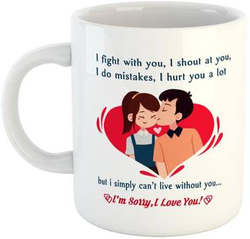 Fabtoday I M Sorry I Love You Coffee Best Valentine Gift For Husband And Boyfriend Girlfriend Wife Color White Ceramic Coffee Mug Price In India Buy Fabtoday I Hassle free ordering & supports shipping to 10k+ pincodes in india. flipkart