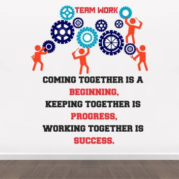 Stickme Teamwork Office Inspirational Motivational Quotes Creative Colorful Wall Sticker Sm822 Price In India Buy Stickme Teamwork Office Inspirational Motivational Quotes Creative Colorful Wall Sticker Sm822 Online At Teamwork is the ability to work together toward a common vision. stickme teamwork office inspirational motivational quotes creative colorful wall sticker sm822