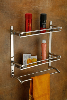 3 tier bathroom wall shelf