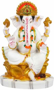 FABZONE FABZONE Marble Lord Ganesha Idol God Ganpati / Ganesh ...