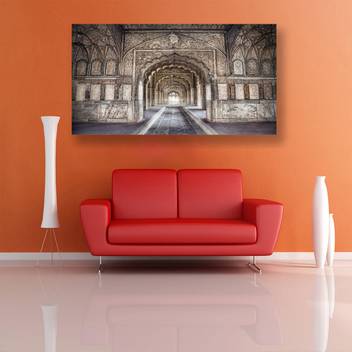 3d Red Fort Delhi Painting Design Wall Poster For Living Room