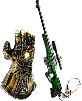 Mashki Thanos Gauntlet Green Awm Key Chain Combo Marvel Superhero Pubg Gun Sniper Key Ring Key Chain Price In India Buy Mashki Thanos Gauntlet Green Awm Key Chain Combo
