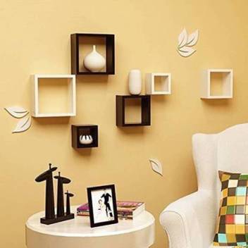 Mark Wood Square Wall Shelf Rectangle Wall Shelf Cube Wall