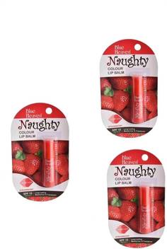 blue Heaven Cosmetics Naughty colour lip balm (4g , pack of 3 ) Cherry -  Price in India, Buy blue Heaven Cosmetics Naughty colour lip balm (4g ,  pack of 3 )