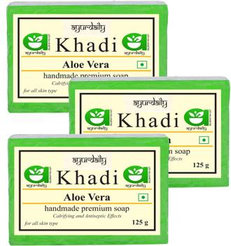 Ayurdaily Khadi Aloevera Soap Pack Pf 3 Price In India Buy Ayurdaily Khadi Aloevera Soap Pack Pf 3 Online In India Reviews Ratings Features Flipkart Com