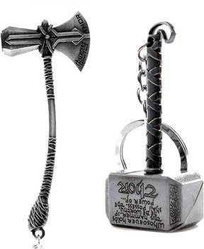Shoky Looks Metal Marvel Avengers Infinity War Thor Axe Hammer Hammer Storm Breaker Silver Metal Key Chain Price In India Buy Shoky Looks Metal Marvel Avengers Infinity War Thor Axe Hammer