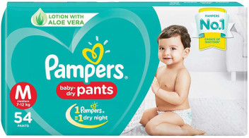flipkart pampers medium pants