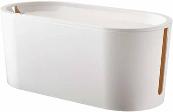 Ikea Polypropylene Plastic Storage Box With Lid White 19x26x15 Cm With Tss Cotton Balls 5 Pieces Amazon In Home Kitchen