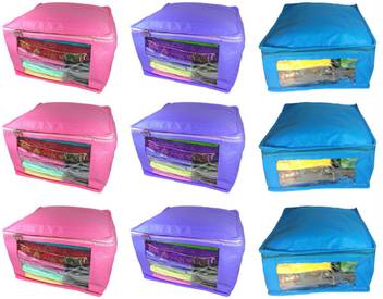 Little One High Quality Combo Deal Large 3pc Pink Saree Cover 3pc Blue Sari Cover And 3pc Purple Saree Box Capacity 10 15 Units Saree Blouse Each Price In India Buy Little One Shopping of sarees, salwar suits and lehengas ✔ free shipping ✔ cod available. flipkart