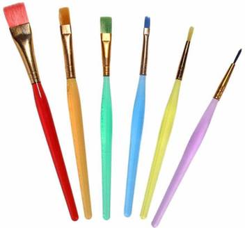 Flipkart.com | Bakers King Fondant Cake Brush Set || 6 Brushes, Decorating  Painting Tool, Icing Set for Dusting, Pastry Cooking Sugar Craft Tool ((Set  of 6)) -