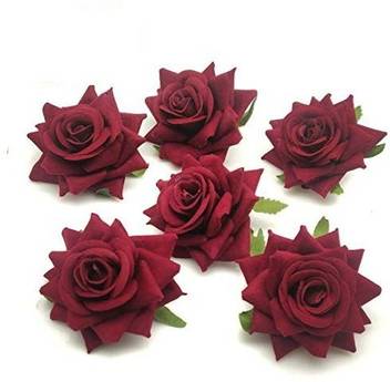 Satyam Kraft 1 Pcs Artificial Foam Rose Flower For Wall Hanging Decoration Bedroom Living Room Home Decor Party Decor Christmas Decoration Velvet 6 Maroon Rose Artificial Flower Price In India Buy